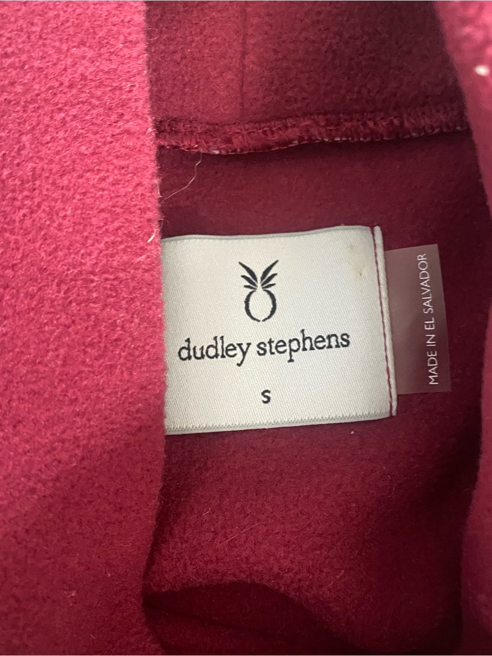 Dudley Stephens Raspberry Funnel Neck Pullover Small - Picture 3 of 7
